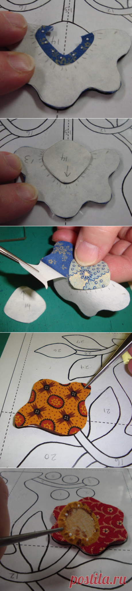 FABRIC THERAPY: Glue stick applique, the tutorial: PART TWO...