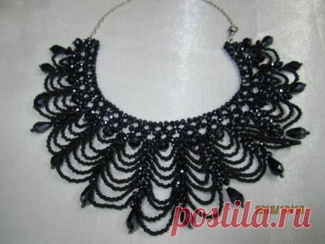 (+1) - Ажурное колье-воротник | Очумелые ручки