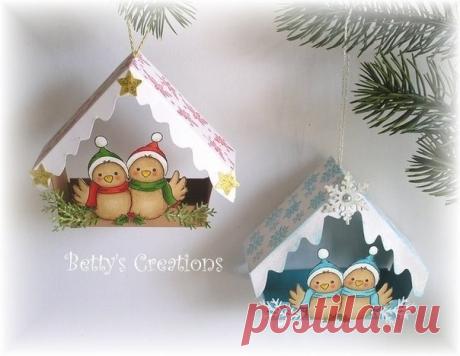 Домики на елку. Мастер-класс