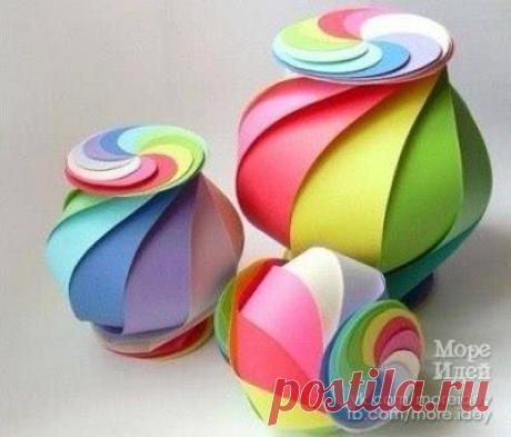 Спиральная коробка. "Яркая и необычная... - Море идей - рукоделие, декор дома, поделки и hand made.