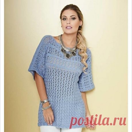 Ажурная летняя туника
