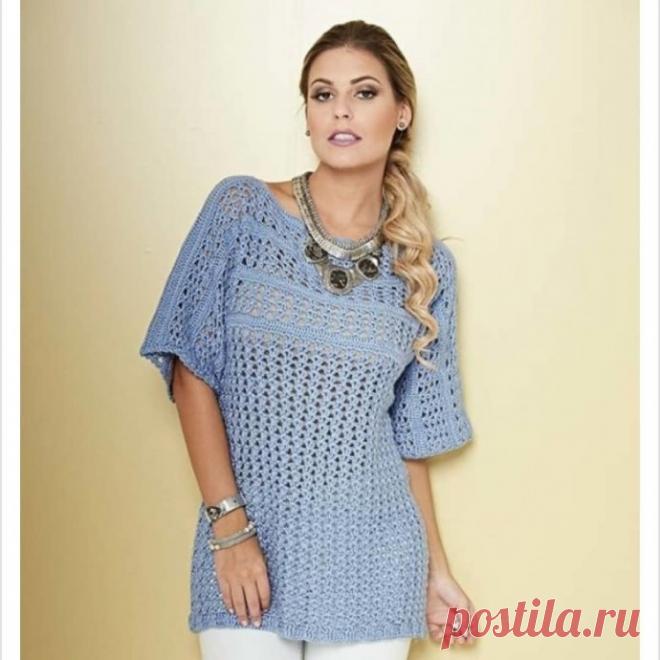 Ажурная летняя туника
