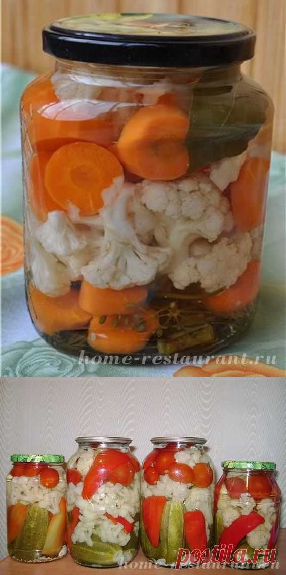 «Золотые рецепты»-цветная капуста на зиму