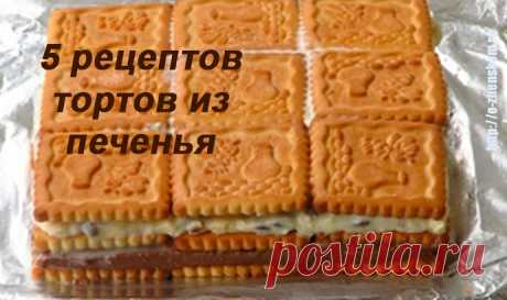 5 лучших рецептов тортов из печенья - можно готовить хоть каждый день! - О женском с вдохновением ...