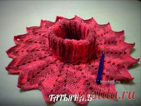 Вязаная крючком манишка — работа Татьяны Беляевой