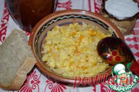 Каша пшенная с квашеной капустой - кулинарный рецепт