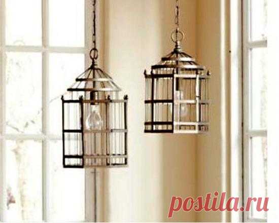 40 окрыляющих ФОТО-идей использования птичьих клеток в интерьере— iHouzz.ru
