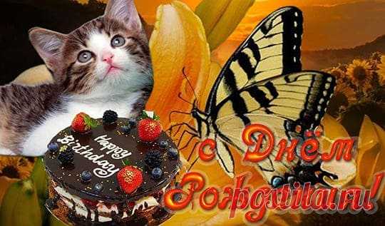 🟡 Открытки с Днем рождения скачать на kakchtogde.ru - КакЧтоГде