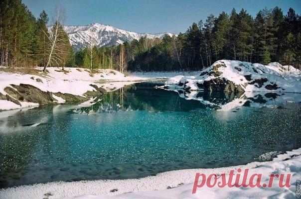 Поразительная красота Алтайских Голубых озёр.