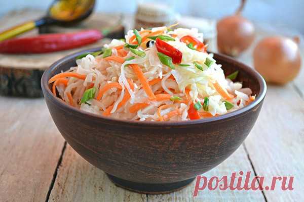 Капуста острая, маринованная за 2 часа