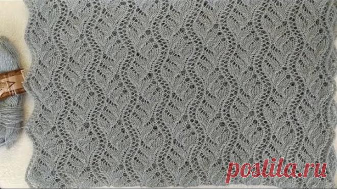 АЖУРНЫЙ ПАЛАНТИН СПИЦАМИ