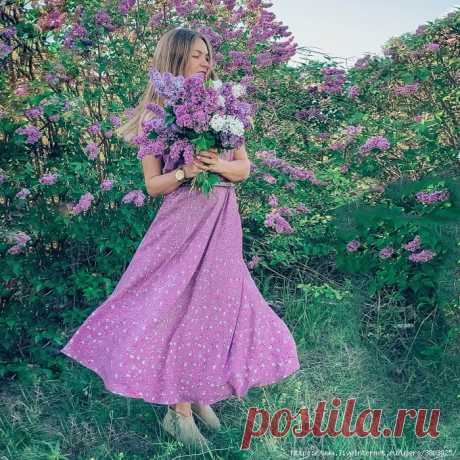 Простое женственное платье своими руками