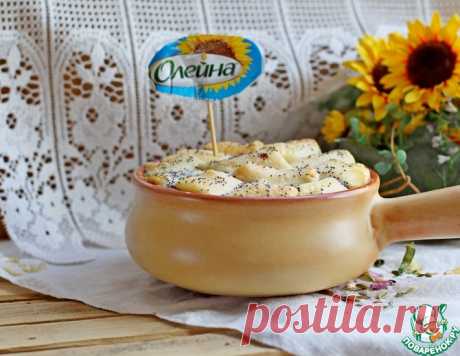 Блины с творогом в сметанной заливке – кулинарный рецепт