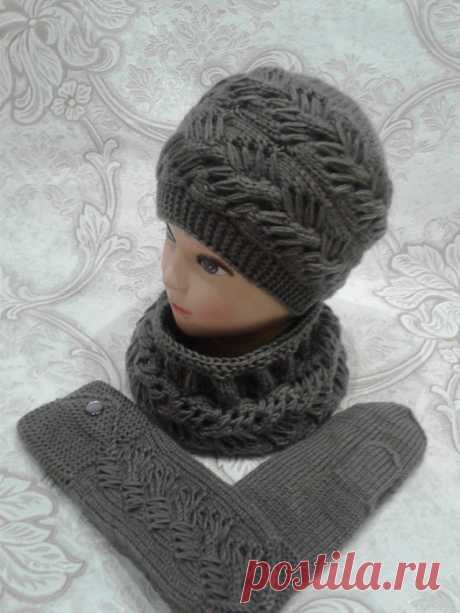 Tutorial. Узор &quot;Турецкая коса&quot; спицами. Turkish cable pattern knitting. &quot;Çanakkale burgusu&quot;.