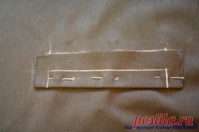 Изготовление прорезного кармана с листочкой (Шитье и крой) | Журнал Вдохновение Рукодельницы