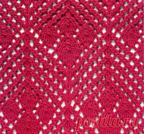 www.SHPULYA.com - Ажурный узор спицами 8