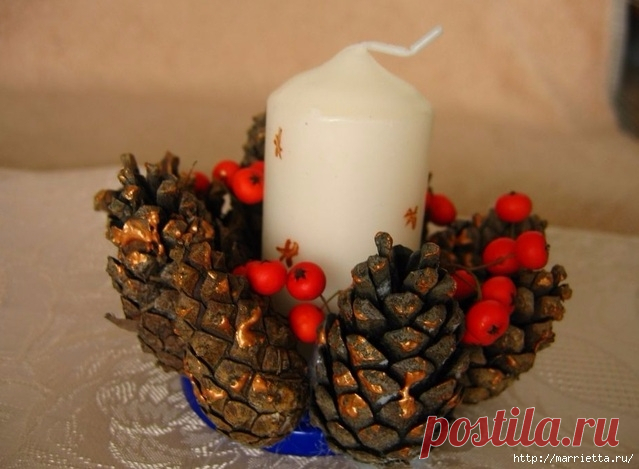 Цветы из шишек, семечек, листьев кукурузы, фисташек и макарон