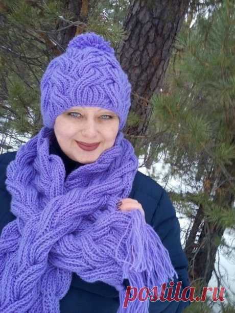 Модные женские шапки 👍🧶🌿спицами + схемы к узорам Вязаные шапки спицами