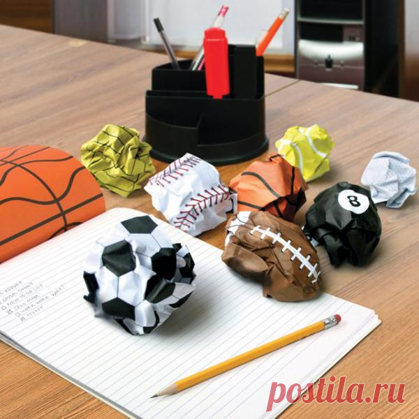 Блокнот с листами-мячами ($11 USD)