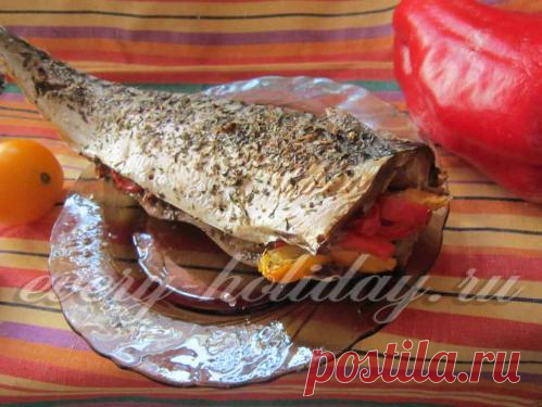 Скумбрия с овощами в духовке: рецепт с фото