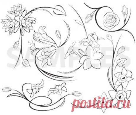 Вензеля, уголки, штампы.