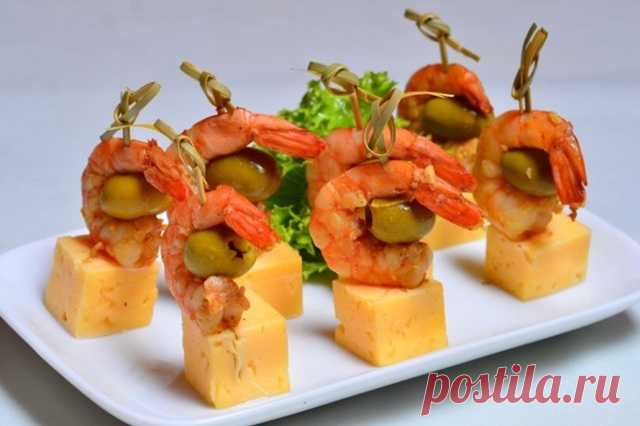 Канапе с креветками и сыром — Ⴚα∂ ℨα୮০τ০Ᏸҡα