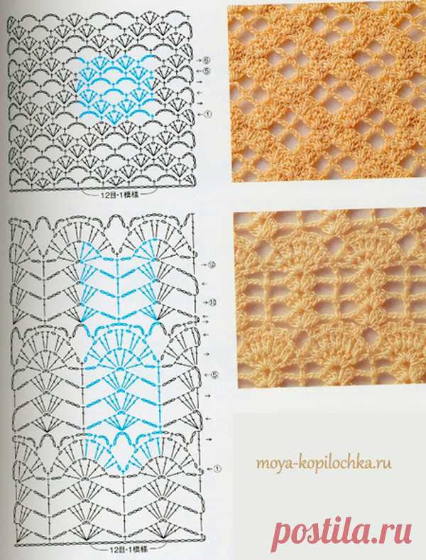 узоры крючком - Самое интересное в блогах