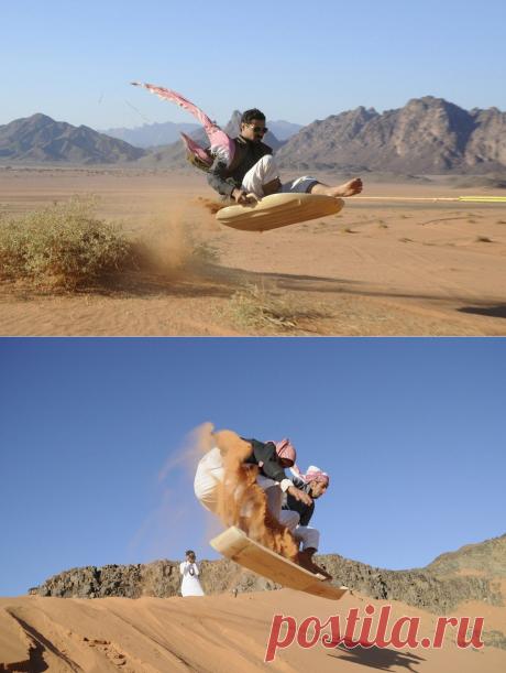 Песчаный серфинг в Саудовской Аравии