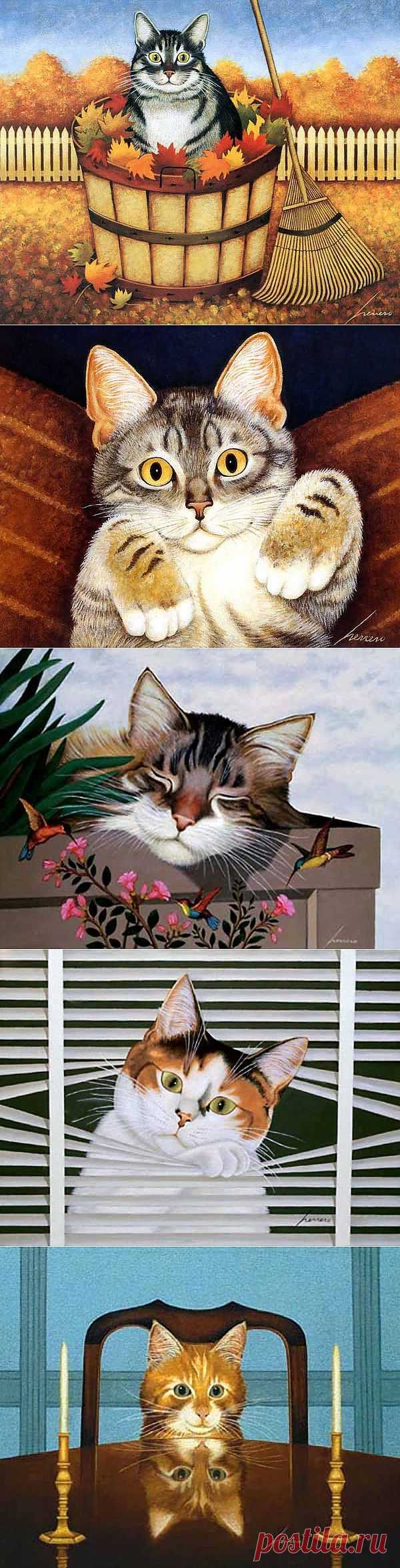 Блоги@Mail.Ru: Забавные кошечки в работах Lowell Herrero