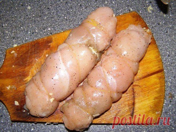 "Куриные рулетики с грибами и сыром в сметанном соусе" | Готовим вместе