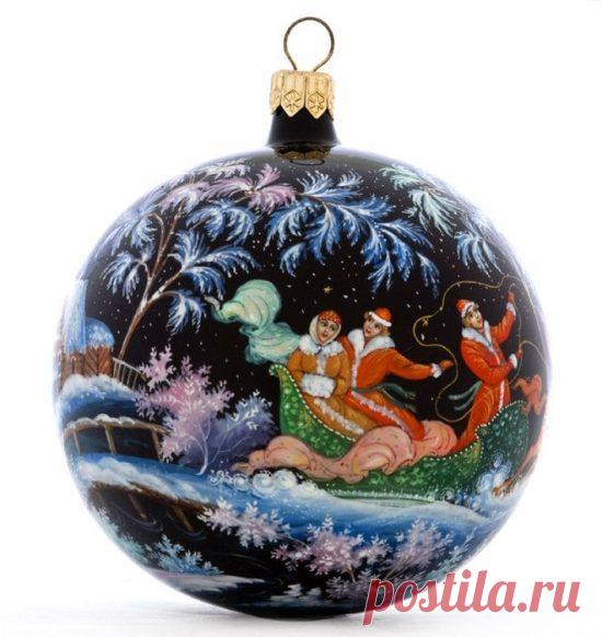 Красивые новогодние шары|Ручная роспись новогодних шаров