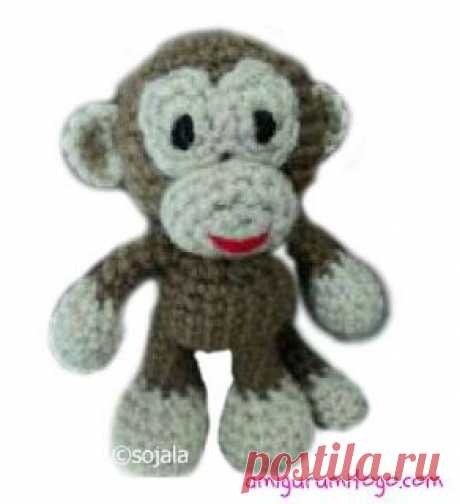 Monkey Free Crochet Pattern ~ Amigurumi To Go