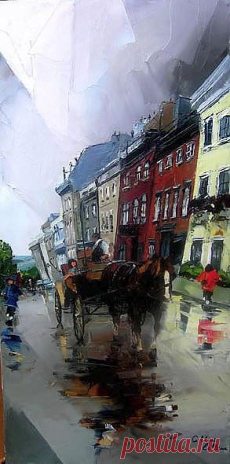 Канадский художник Albini Leblanc. Миниатюры мастихином | Usenkomaxim.ru