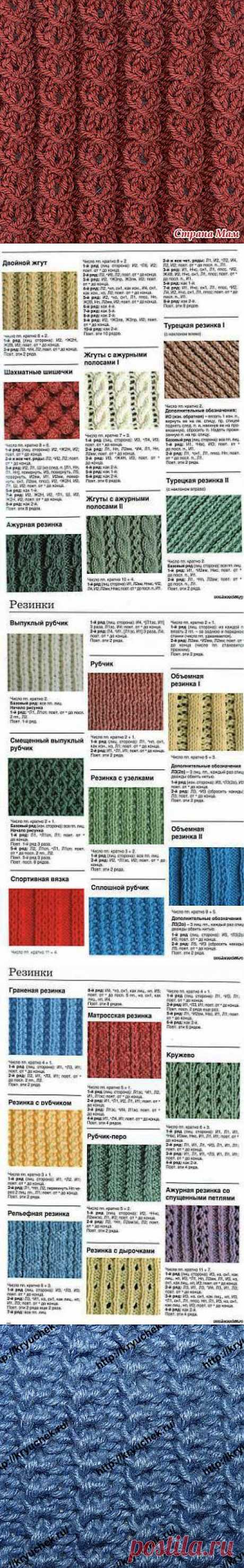 Вязание резинок.