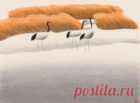 Hao Boyi изображает природу и окружающую среду: птиц, журавлей, медведей, оленей, водно-болотные угодья и пустоши, леса. То есть, предпочитает естественную природу, не отмеченную вмешательством человека.