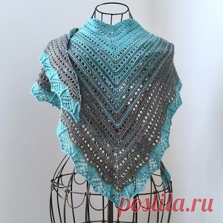 Вязаная спицами шаль Lacy Business - Вяжи.ру