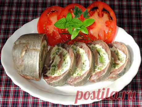 РУЛЕТИК ИЗ СЕЛЬДИ | Самые вкусные кулинарные рецепты