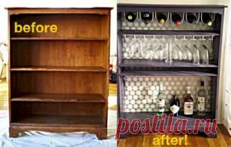 Как сделать барную стойку из старых вещей | Тысяча и одна идея