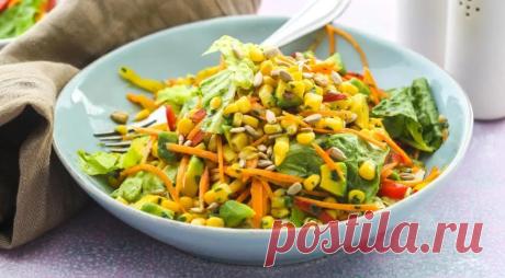 Овощной салат с кукурузой
Овощной салат с кукурузой и апельсиновой заправкой станет частым гостем на вашем столе! Это настоящий взрыв свежести и яркого цвета, который мгновенно подарит весеннее настроение, порадует вкусом и зарядит энергией!