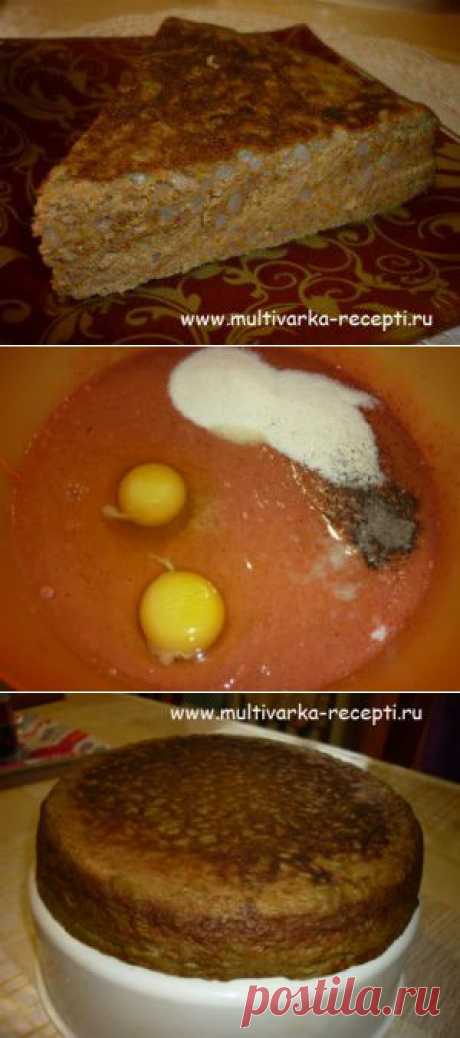 Печеночный пирог с рисом в мультиварке |