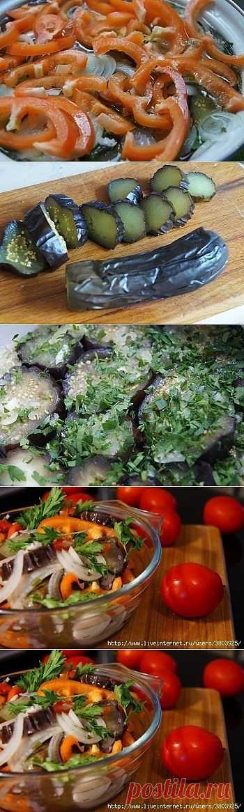Как приготовить блюдо "быстрый рецепт маринованных баклажанов" - рецепт, ингридиенты и фотографии | sloosh