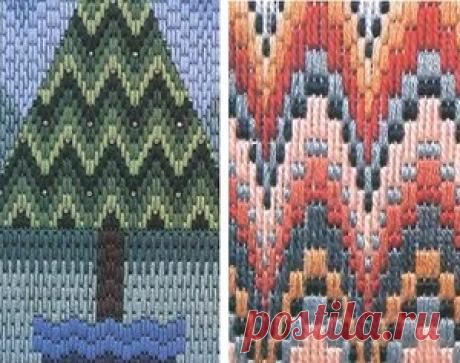 Флорентийская вышивка. Техника барджелло