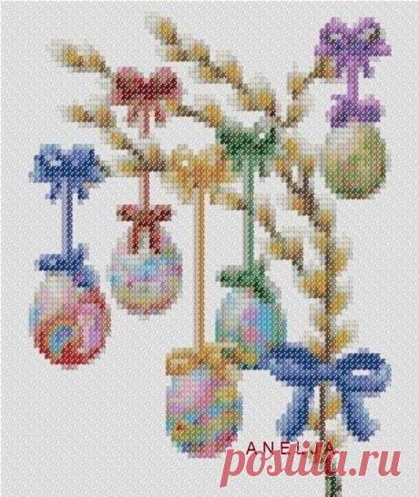 Chart for embroidery of picture - willow easter | A.C. Moore Marketplace Chart for embroidery of picture - willow easter. A picture will adorn your interior, will create a comfort in a house. Chart for embroidery a cross, at pleasu