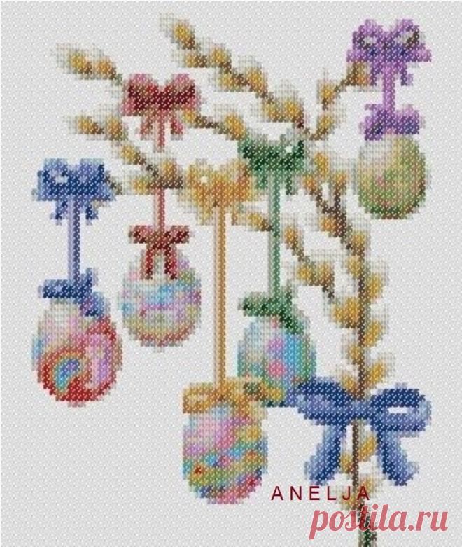 Chart for embroidery of picture - willow easter | A.C. Moore Marketplace Chart for embroidery of picture - willow easter. A picture will adorn your interior, will create a comfort in a house. Chart for embroidery a cross, at pleasu