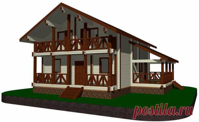 Дом из профилированного бруса, Д-194