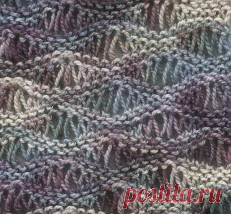 Учимся вязать на луме (Loom knitting). Урок третий: удлинённые петли и набор узелками