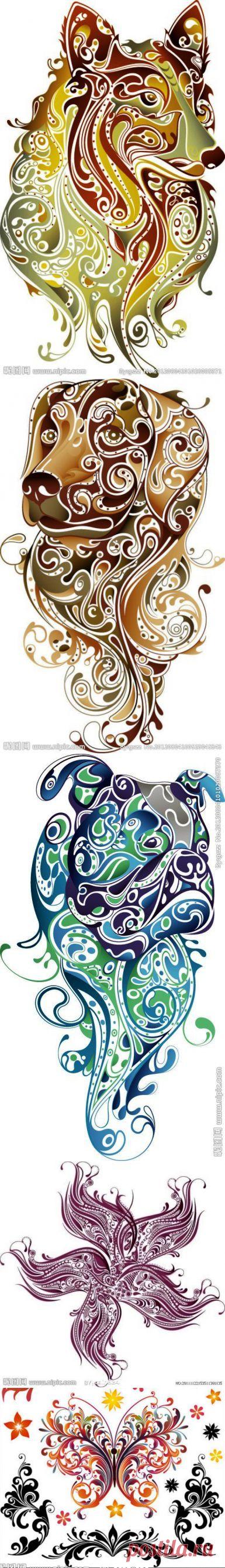 Рисунки для росписи.