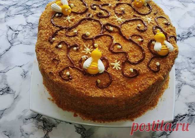(5) Медовый торт - пошаговый рецепт с фото. Автор рецепта Кристина Красникова . - Cookpad