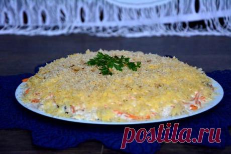 Салат с корейской морковкой