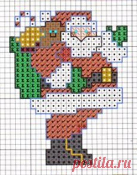 Вышивка бисером дед мороз. Вышивка бисером деде мороз схема | Домоводство для всей семьи